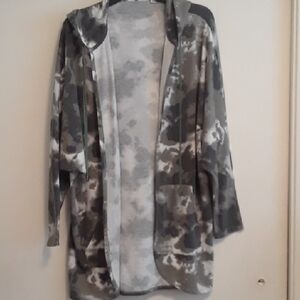 Camo Sweatshirt Jacket